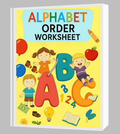 Alphabet Activity Book for Kids – Pre-KG (Age 3+) | Learn Letters, Tracing & Vocabulary | Printable PDF