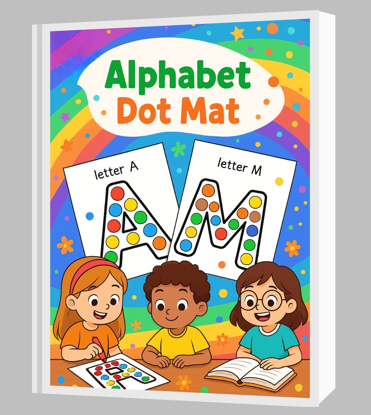 Alphabet Activity Book for Kids – Pre-KG (Age 3+) | Learn Letters, Tracing & Vocabulary | Printable PDF