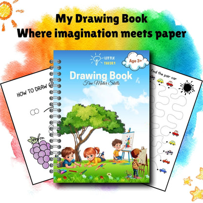 Drawing Book for Kids – Nursery Level (Age 3+) | Build Creativity, Confidence & Fine Motor Skills | Printable PDF